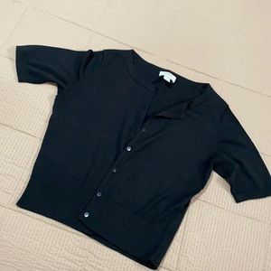 Black LOFT short sleeve cardigan. Small